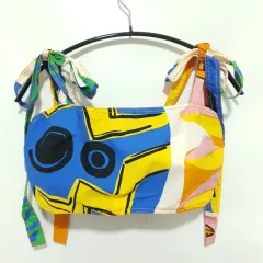 ザラ プリント クロップド トップス S_S1123