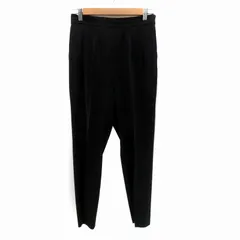 グリーンレーベルリラクシング ユナイテッドアローズ green label relaxing その他のパンツ テーパードパンツ イージー 黒 ファスナー金具