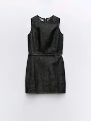 ZARA(ザラ) カットアウト デニム ワンピース