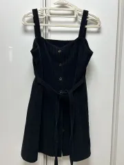 コーデュロイ 黒 ワンピース 販売しています