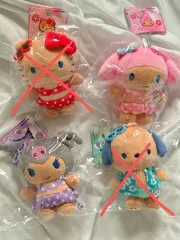 サンリオ タンニング ハローキティ ポチャッコ マイメロディ クロミ マスコット キーホルダー