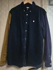 Carhartt カーハート コーデュロイ バイカラー シャツ Lサイズ
