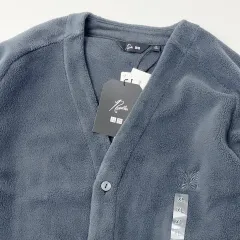 新品 UNIQLO NEEDLES フリース カーディガン グレー XL