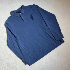 ポロラルフローレン スポーツ ネイビー カラ ロングスリーブ