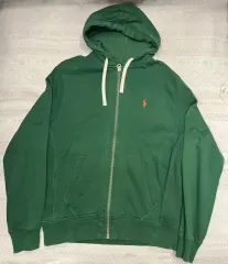 ポロ ラルフローレン グリーン フードジップアップ