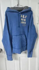 アバクロンビー ヴィンテージ ブルー フードTシャツ