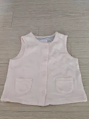 ミッキーハウス ピンク コットンベスト 80