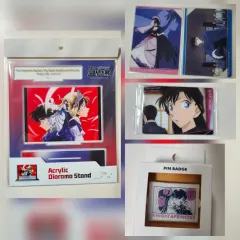 名探偵コナン 工藤 新一 란 グッズ セット( 30 周年 展示会 アクリル ジオラマ 外)
