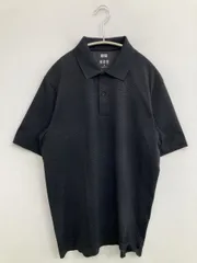 UNIQLO ユニクロ ポロシャツ M ブラック その他総柄 半袖