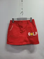 2)PEARLY GATES ゴルフ スカート レッド