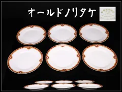 Noritake 【オールドノリタケ】 日本陶器会社 花柄 プレート 6点／時代の小傷あり！CQ264