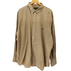 ラルフローレン RALPH LAUREN 90S CLASSIC FIT ポニー刺繍 L/S ボタンダウンシャツ BIG メンズ  2XB