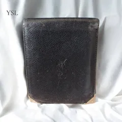 YSL イブサンローラン　二つ折り財布 ブラック 黒　メンズ　コンパクト