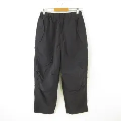 ジーユー GU パラシュートパンツ ロング 黒 S *T634