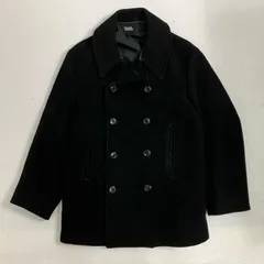 ◆ JOURNAL STANDARD ジャーナルスタンダード アウター ピーコート ポリエステル ブラック 無地 サイズM メンズ