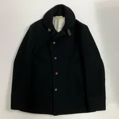 ◆ 417 EDIFICE 417 エディフィス アウター ピーコート ウール ブラック 無地 サイズM メンズ