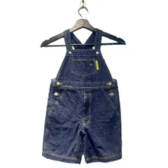 ミキハウス ダブルビー ダブルB MIKIHOUSE DOUBLE.B サロペット オーバーオール ハーフパンツ 110㎝ 青 ブルー ■FY