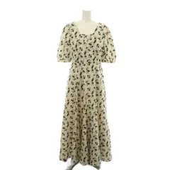 ミッシュマッシュ MISCH MASCH ワンピース M アイボリー 花柄 半袖 スクエアネック MM427404 /JP