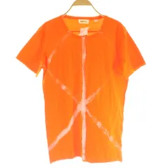 ディーゼル DIESEL カットソー Tシャツ S オレンジ 半袖 ラウンドネック /NS
