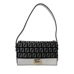 未使用 フェンディ FENDI ズッカ柄 ミニハンドバッグ キャンバス 