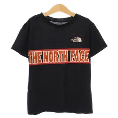 ザノースフェイス THE NORTH FACE Tシャツ 半袖 クルーネック ストレッチ ロゴ プリント 130 黒 ブラック /BB