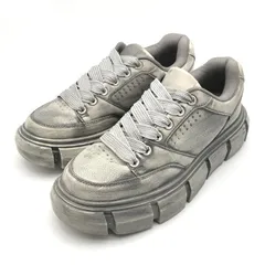 【中古】ZARA チャンキーソール ダットスニーカー EUR44 グレー ザラ[10]のサムネイル