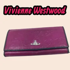 ヴィヴィアンウエストウッド 長財布 ピンク 型押し オーブロゴ レディース レザーウォレット Vivienne Westwood
