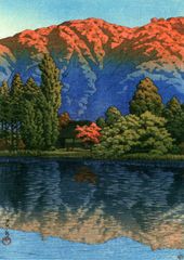 絵画 油絵 画家 早川周一 肉筆真画 F8 風景画 攻橋と渓流 - メルカリ