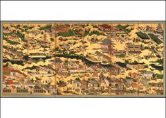 林原美術館所蔵 洛中洛外図屏風 狩野永徳作 レプリカ - メルカリ