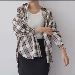 アメリカンホリック　オーバーシャツ　チェックシャツ