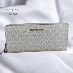 MICHAEL KORS マイケルコース　長財布 ラウンドファスナー　ホワイト　白　レディース