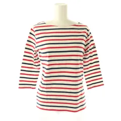 エーグル AIGLE カットソー Tシャツ ボーダー柄 M レッド ネイビー ホワイト /ES 