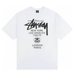 【新品未使用】STUSSY ステューシー ワールドツアー限定 クルーネック Tシャツ コットン100% 半袖 ユニセックス
