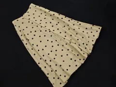 AZUL BY MOUSSY アズールバイマウジー リネン混 ドット ロング スカート sizeM/ベージュ ■◇ レディース