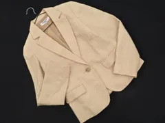 NATURAL BEAUTY BASIC ナチュラルビューティーベーシック ツイード テーラード ジャケット sizeM/ベージュ ■◇ レディース