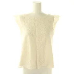 組曲 クミキョク KUMIKYOKU シャツ ブラウス レース ノースリーブ S2 オフホワイト /ES