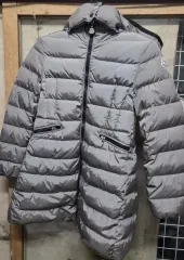 MONCLER モンクレール レディース 女の子 グレー チュール シャ ルパル ロング丈 ダウンジャケット