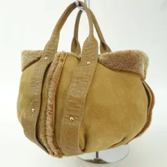 THEORY セオリー スエード ムートンハンドバッグ ※中古のサムネイル