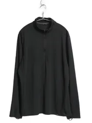 【お得なクーポン配布中!】 パタゴニア キャプリーン 長袖 Tシャツ メンズ L / 15年製 アウトドア ロンT ハイネック ハーフジップ ストレッチ インナー カットソー 黒