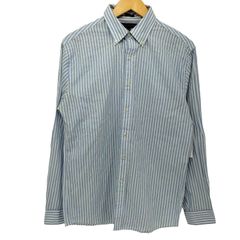 トミーヒルフィガー TOMMY HILFIGER SLIM FIT ボタンダウン S/S ストライプ シャツ メンズ  15-1/2 34-35