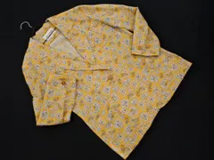 JUN ASHIDA ジュンアシダ 綿麻 ペイズリー柄 テーラード ジャケット sizeS/黄 ■◇ レディースのサムネイル