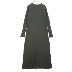 SHIPS シップス 長袖 ニット ロングワンピース グレー レディース 古着