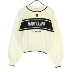 美品 Lily Brown リリーブラウン マリークワント コラボ 長袖 ニット F アイボリー MARY QUANT レディース 古着