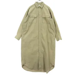 URBAN RESEARCH DOORS アーバンリサーチドアーズ 長袖 コーデュロイ シャツワンピース F ベージュ系 レディース 古着