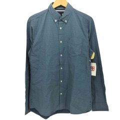 トミーヒルフィガー TOMMY HILFIGER CUSTOM FIT カスタムフィット ロゴ刺繍 ボタンダウン L/S 総柄 シャツ メンズ import：S 