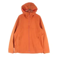 UNIQLO ユニクロ ブロックテックパーカー 薄手 耐水 ウインドブレーカー M オレンジ メンズ 古着