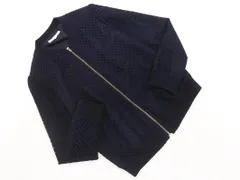 grove グローブ ノーカラー ジャケット sizeM/紺 ■◇ レディース