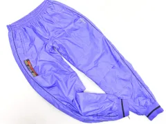 adidas アディダス ナイロン 裾ジップ トラック パンツ sizeM/青 ■◇ メンズ