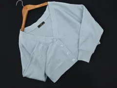 Swingle スウィングル ショート丈 カーディガン sizeM/水色 ■◇ レディースのサムネイル