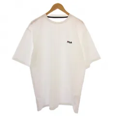 フィラ FILA Tシャツ カットソー 半袖 クルーネック ロゴ刺繍 L 白 /BM